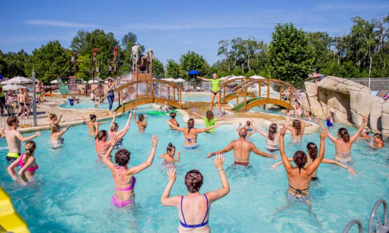 Camping Domaine Le Pommier aquagym 768x461