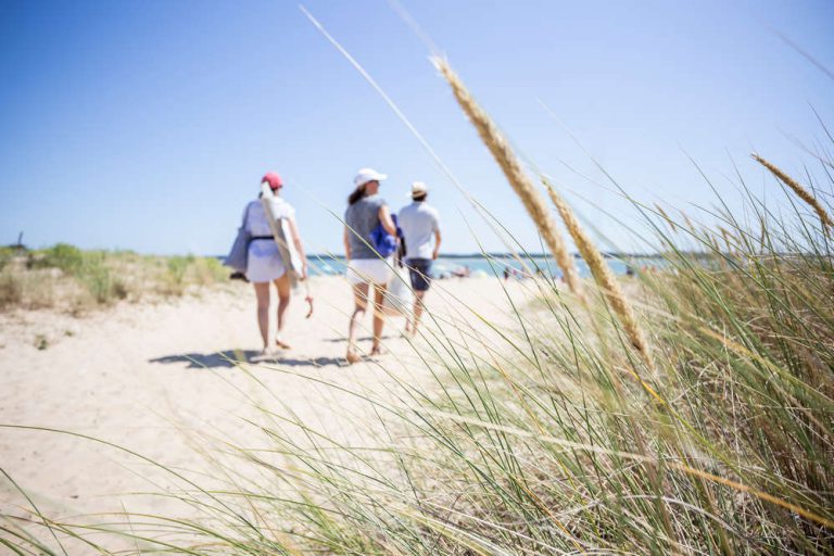 Camping Huttopia Oléron les Pins in Saint Trojan les Bains strand 768x512