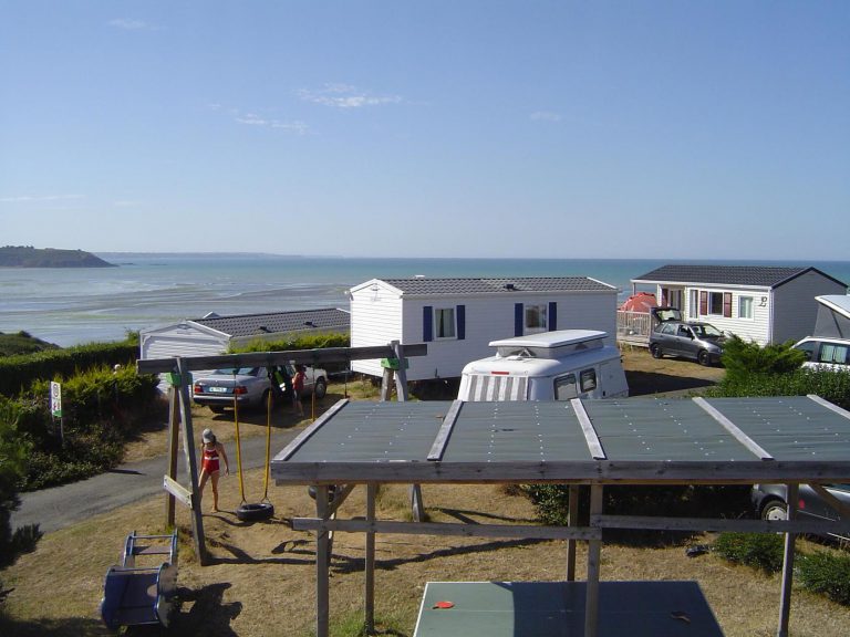 Camping Bellevue Mer Bretagne stacaravan huren 768x576
