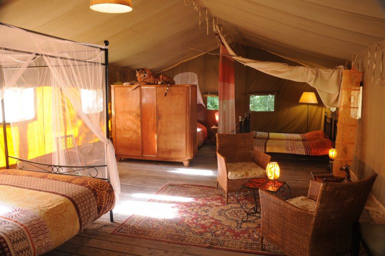 Camping Le Grand Bois Drome safaritent 768x510