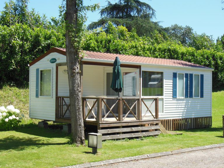 Camping De La Bastide Gironde stacaravan huren 768x576