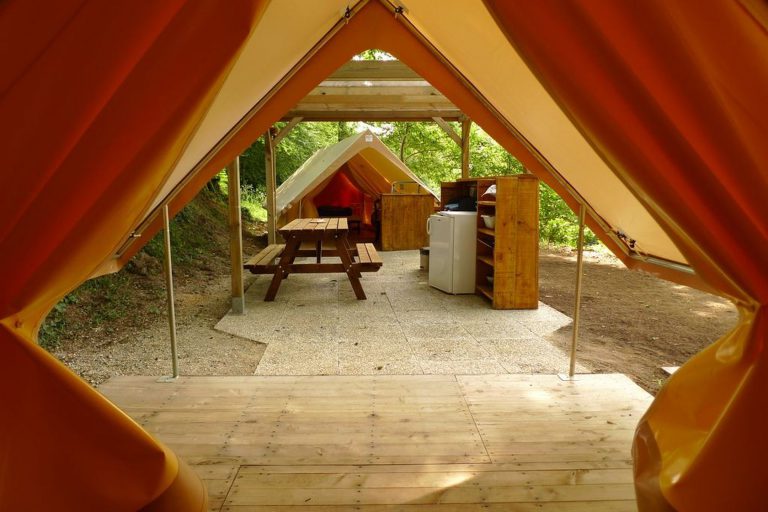 Camping De Pont Calleck safari tent huren bretagne 768x512