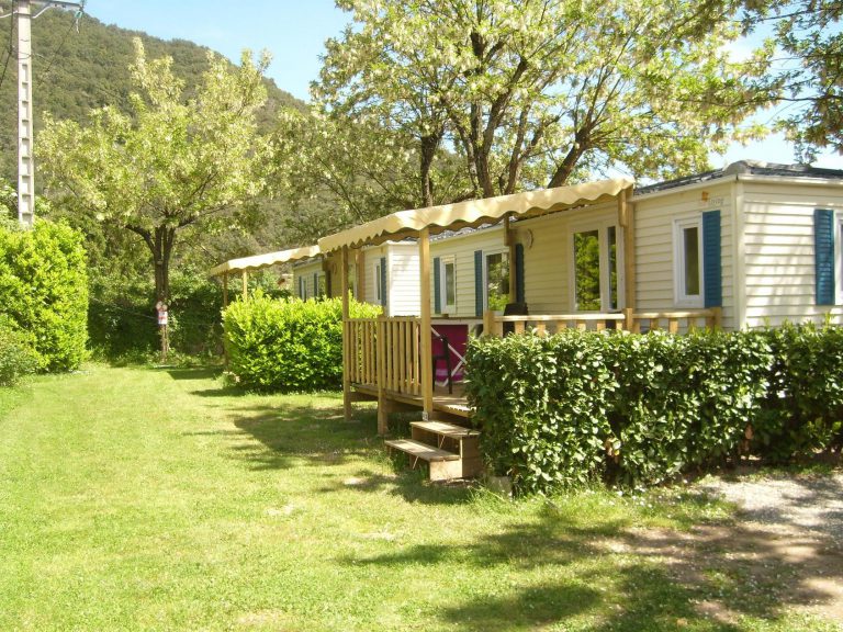 Camping La Charderie Ardeche stacaravan 768x576