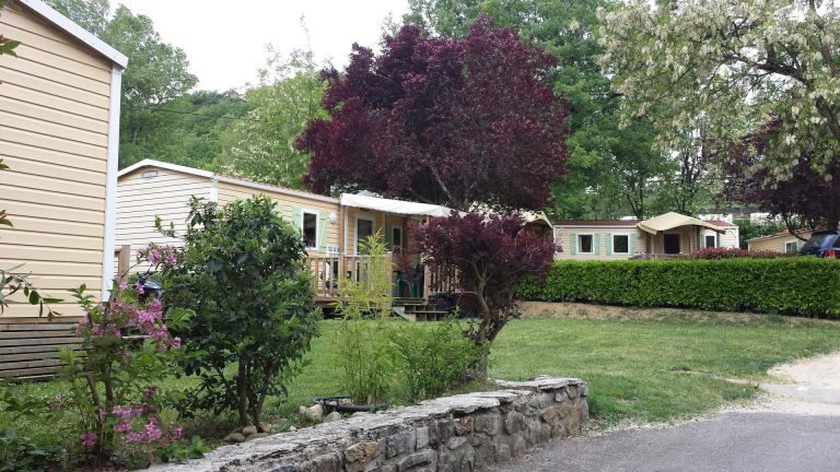 Camping Le Clapas Ardeche stacaravan 768x432